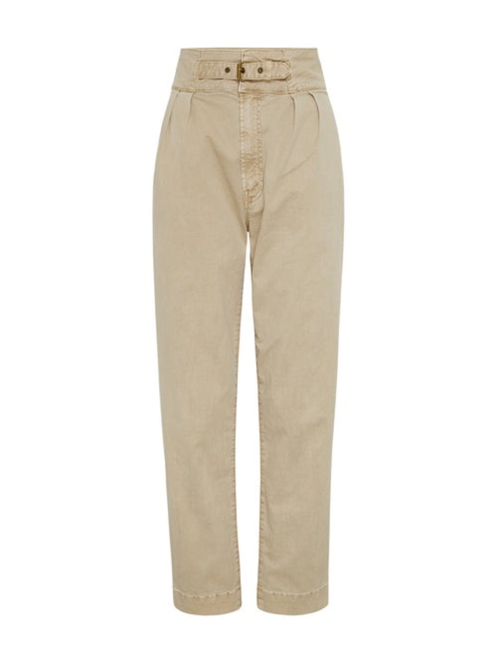 MOTHER The Buckled Up Huffy Flood Trouser Sand Beige High Rise Size 27